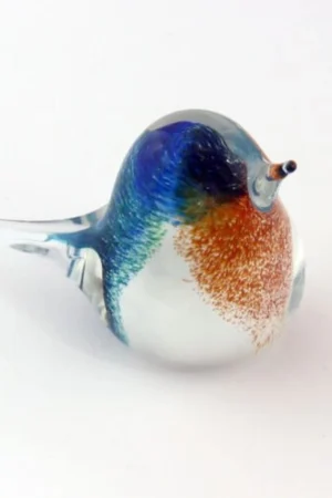 Memorial Glass Blue Tit